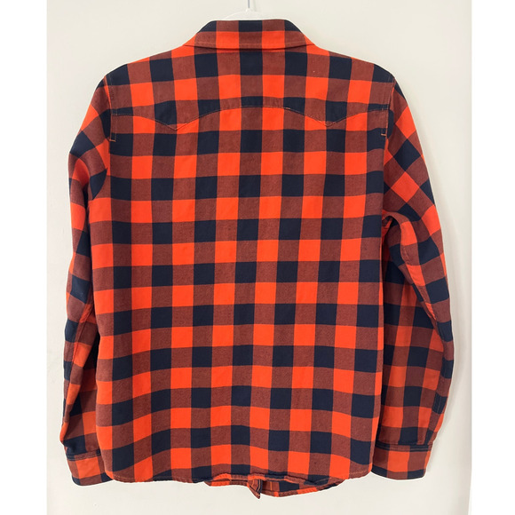 Levi's Chicago Bears NFL Plaid Barstow Western Snap Button Up Shirt Size Large - Picture 2 of 12